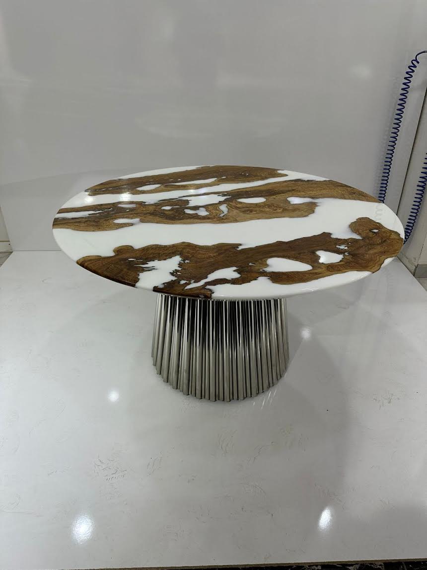 Grazia Olive Round Dining Table