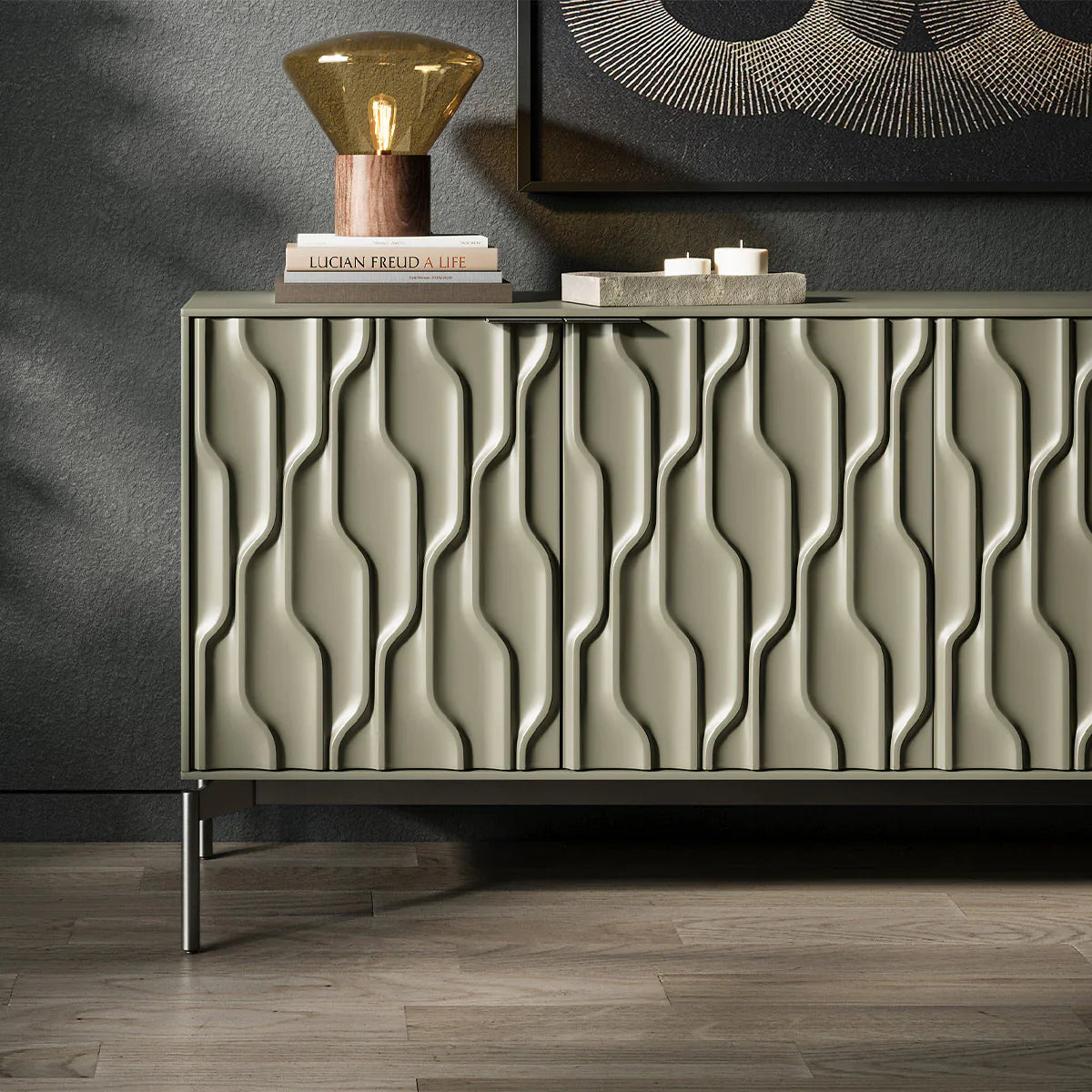 BDI Mesa 7639 4-Door Credenza