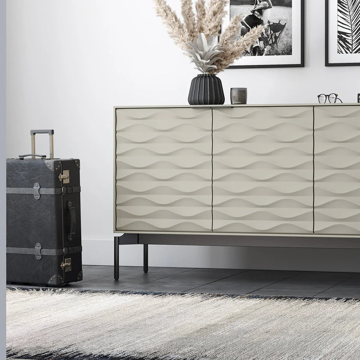 BDI Ripple 7629 4-Door Storage Credenza