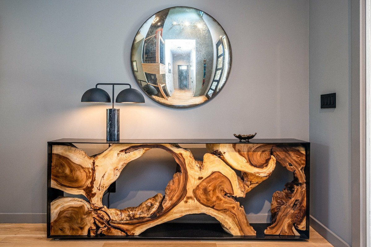 Framed Console Table Natural TH107959