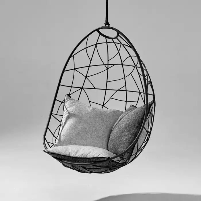 Nest Egg Hanging Swing Chair in Black