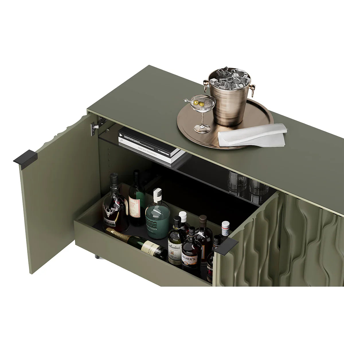 BDI Mesa 7639 4-Door Credenza