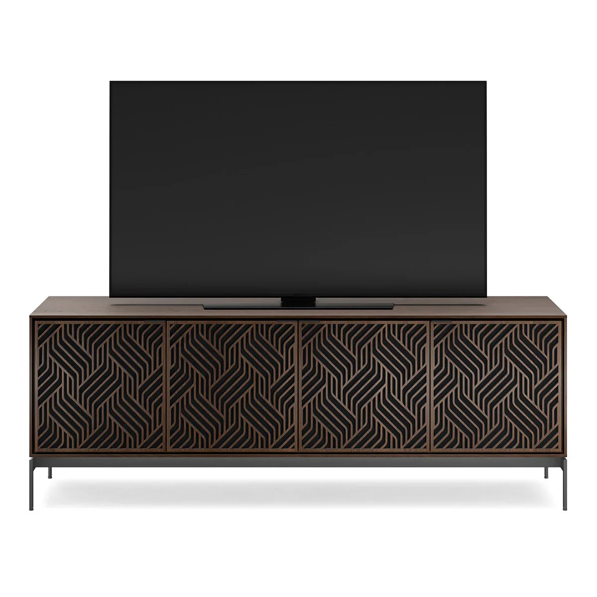Elements 8709 Weave Media Cabinet with Console Base