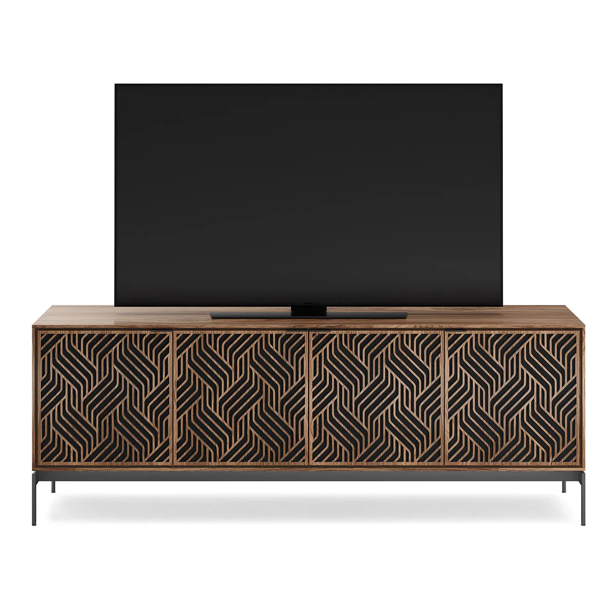 Elements 8709 Weave Media Cabinet with Console Base
