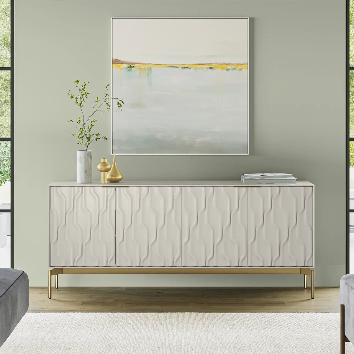 BDI Mesa 7639 4-Door Credenza
