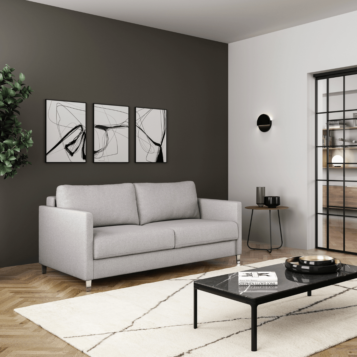 Elfin Queen Size Loveseat Sleeper