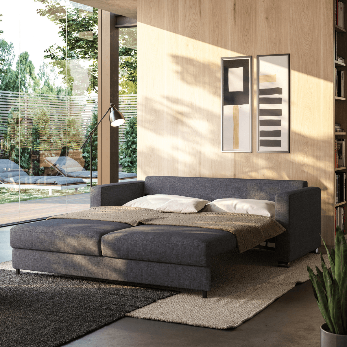 Fantasy Queen Size Loveseat Sleeper