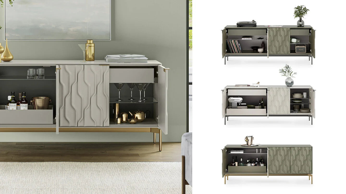 BDI Mesa 7639 4-Door Credenza