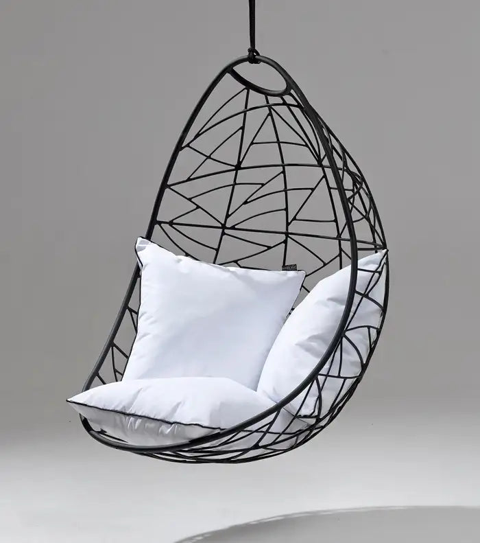 Nest Egg Hanging Swing Chair in Black
