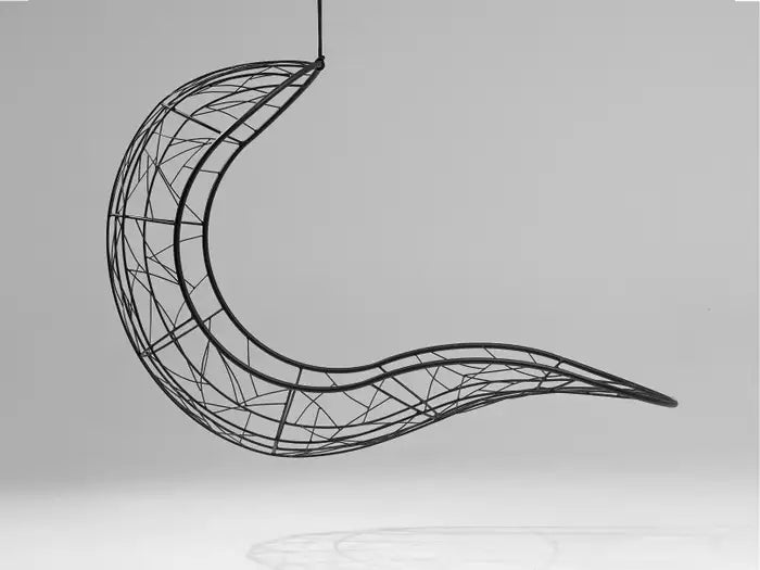 Recliner Hanging Swing Chair in Black