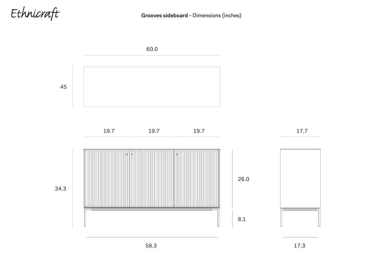 Grooves sideboard