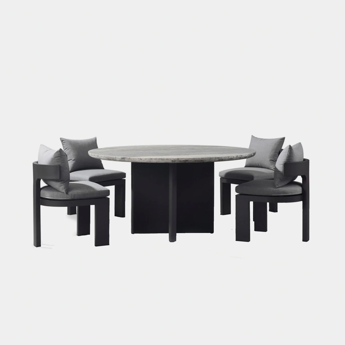 VICTORIA STONE ROUND DINING TABLE 60