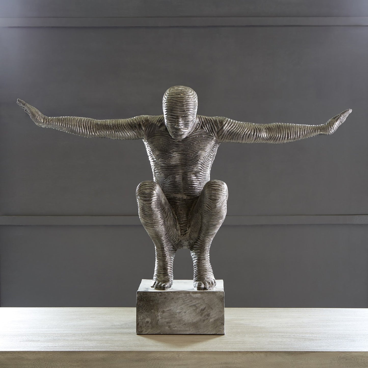 Outstretched Arms Sculpture Aluminum, Large