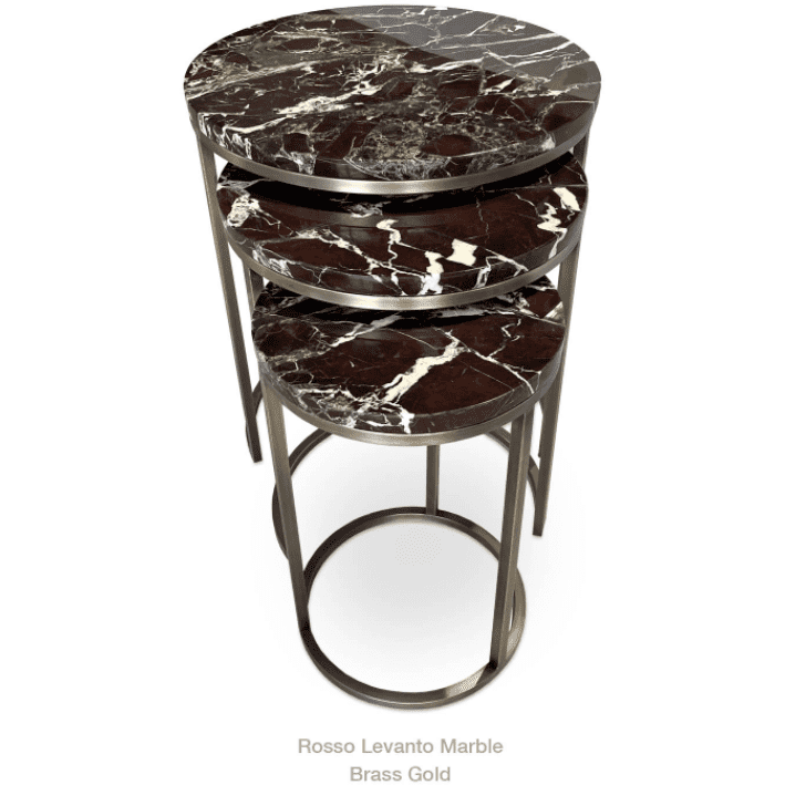 ALEXY MARBLE TOP NESTING TABLE