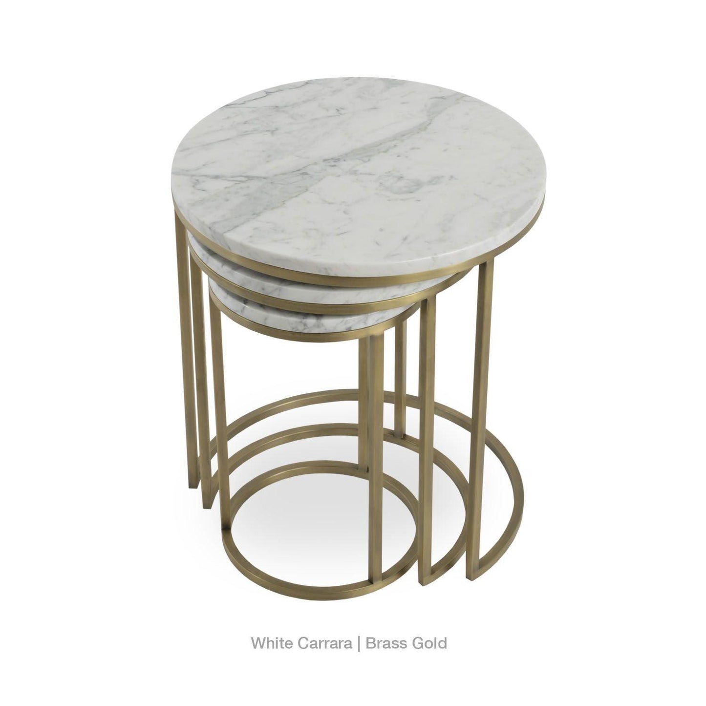 ALEXY MARBLE TOP NESTING TABLE