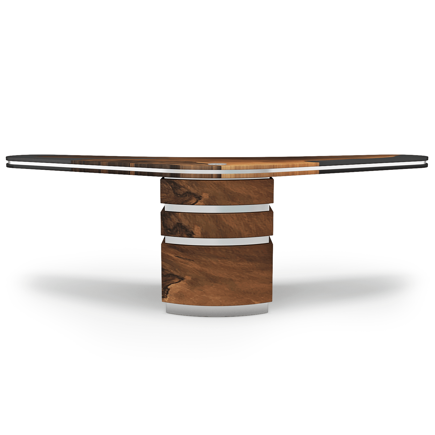 Boomerang Walnut Wood Desk