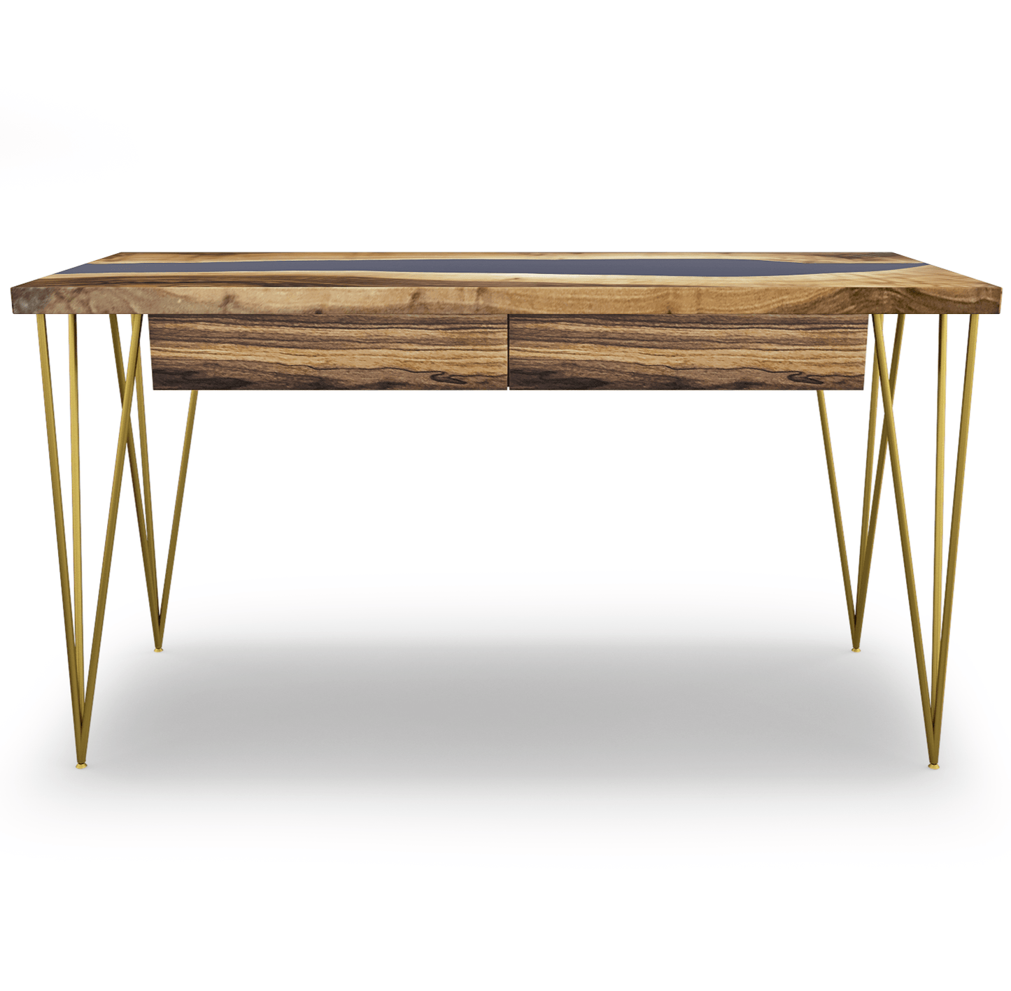 Brontes Walnut Wood River Desk