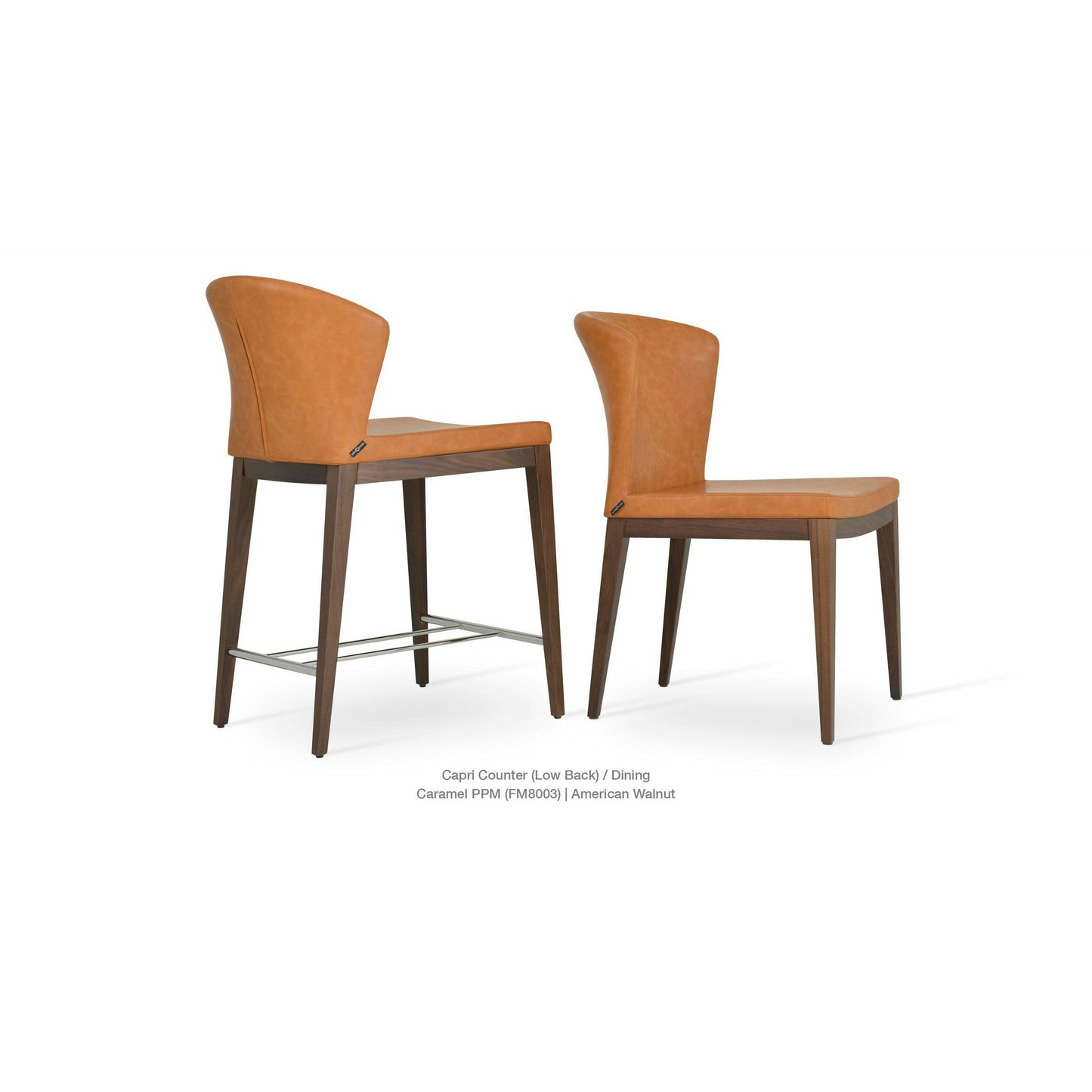 CAPRI WOOD LOW BACK STOOL