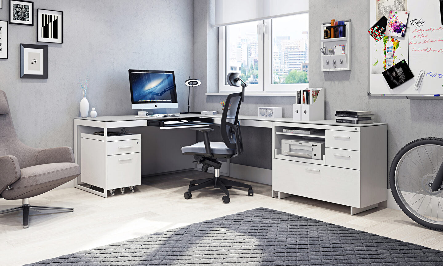 Centro Mobile Two Drawer Pedestal 6407
