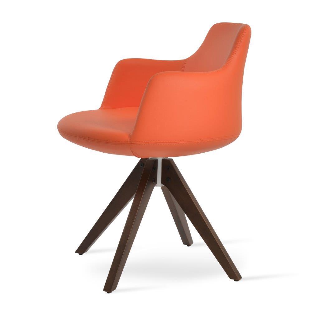 Dervish Pyramid Swivel Dining Chair