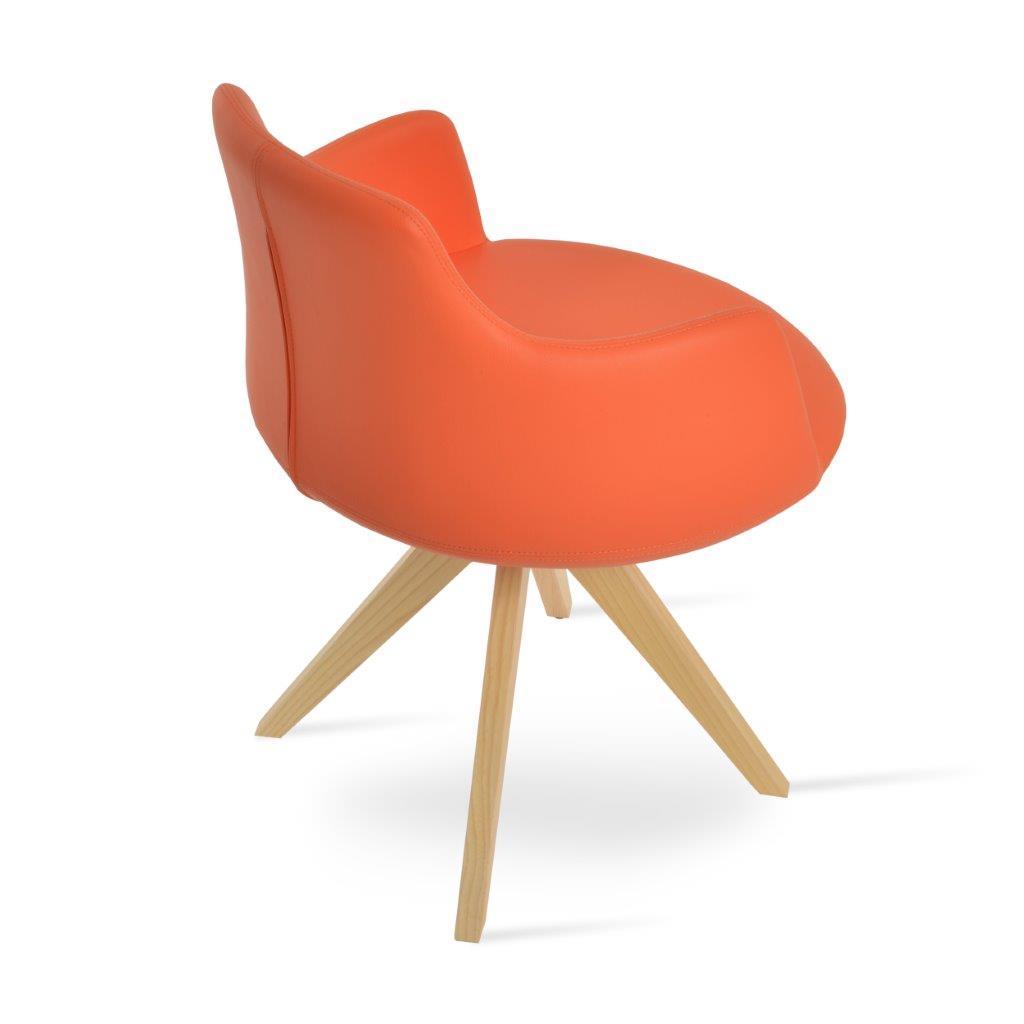 Dervish Pyramid Swivel Dining Chair