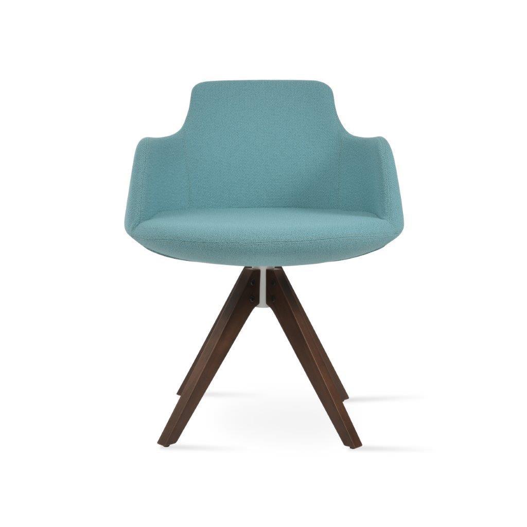Dervish Pyramid Swivel Dining Chair
