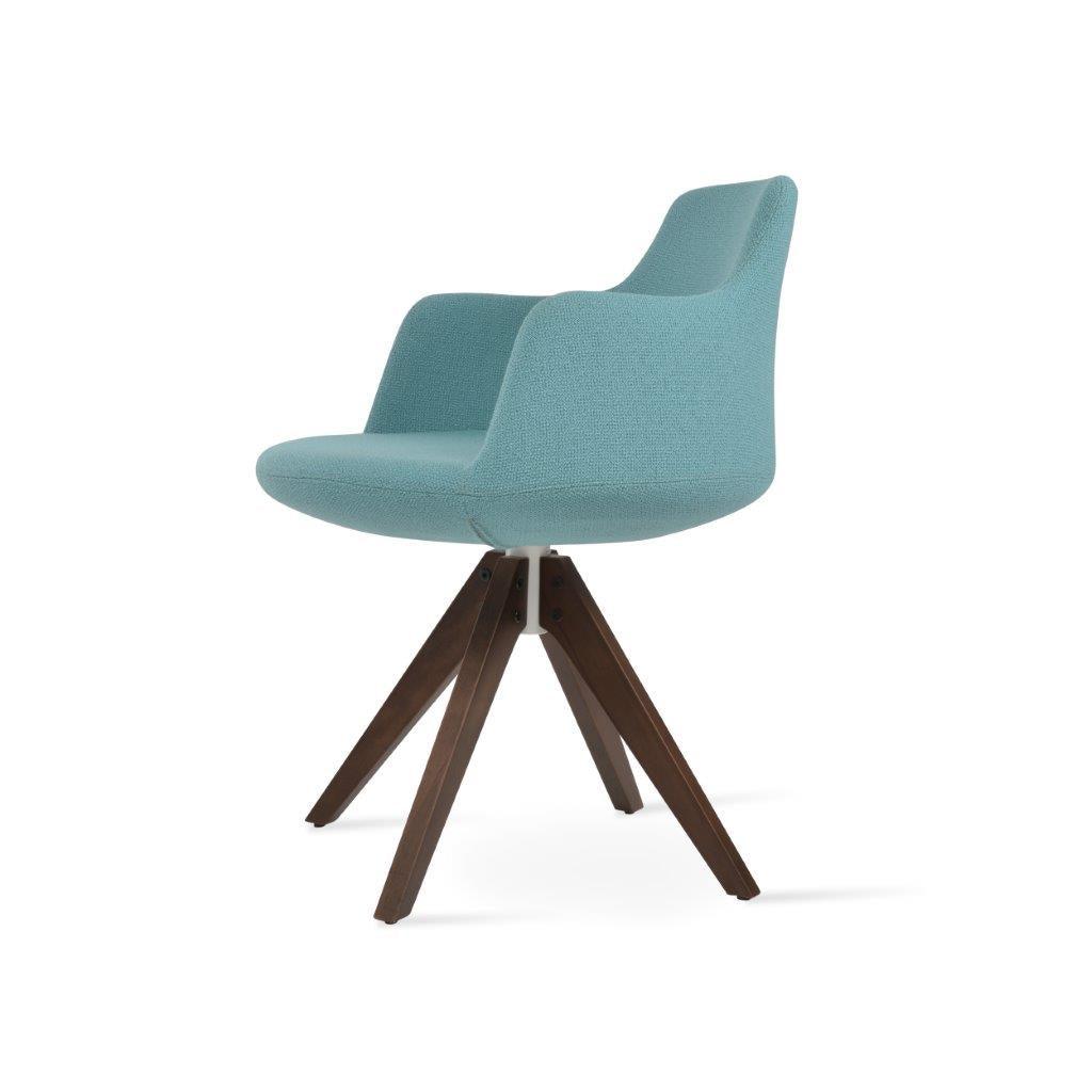 Dervish Pyramid Swivel Dining Chair