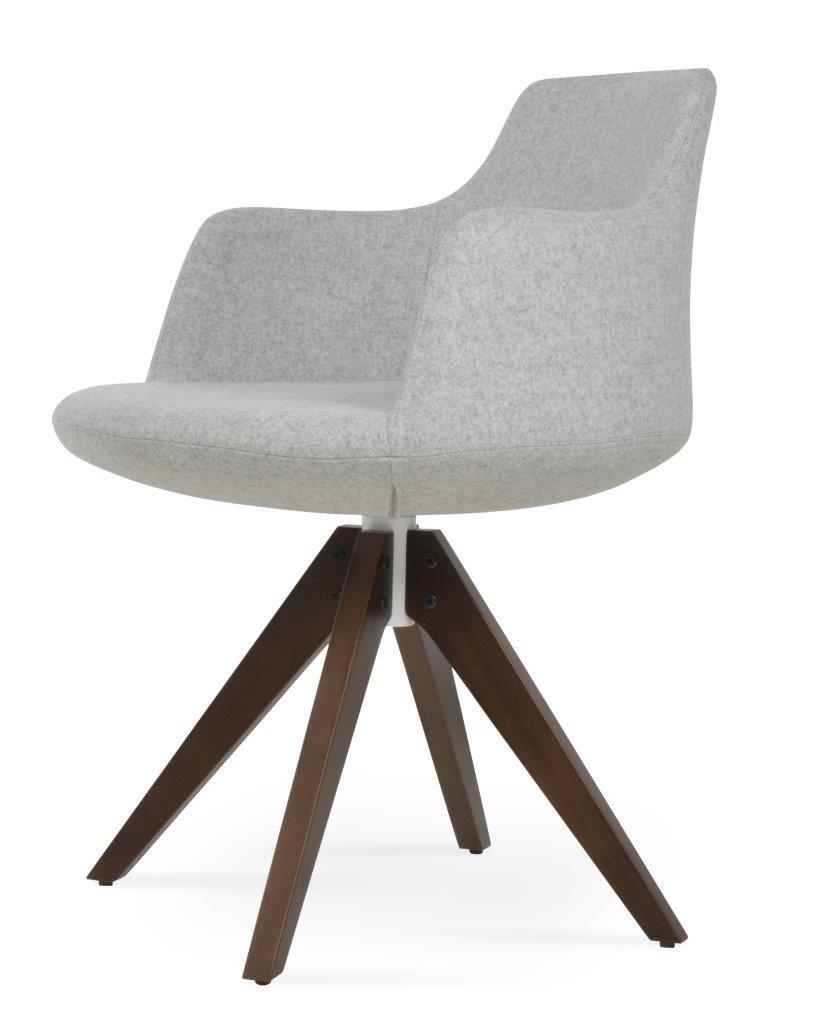Dervish Pyramid Swivel Dining Chair