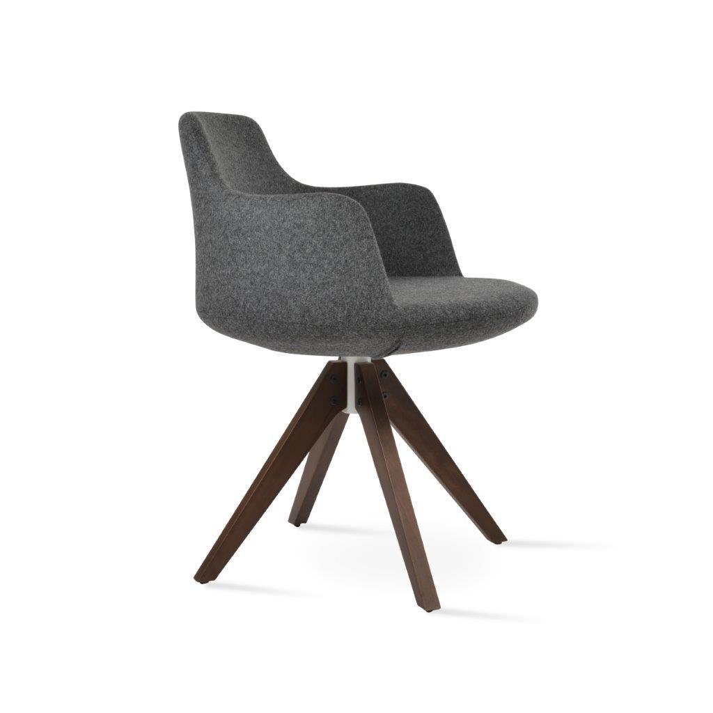 Dervish Pyramid Swivel Dining Chair