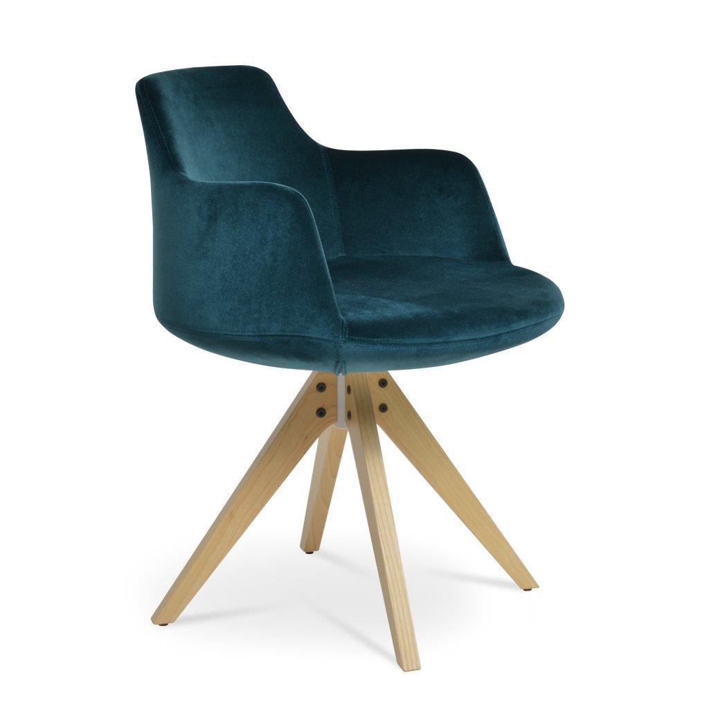 Dervish Pyramid Swivel Dining Chair