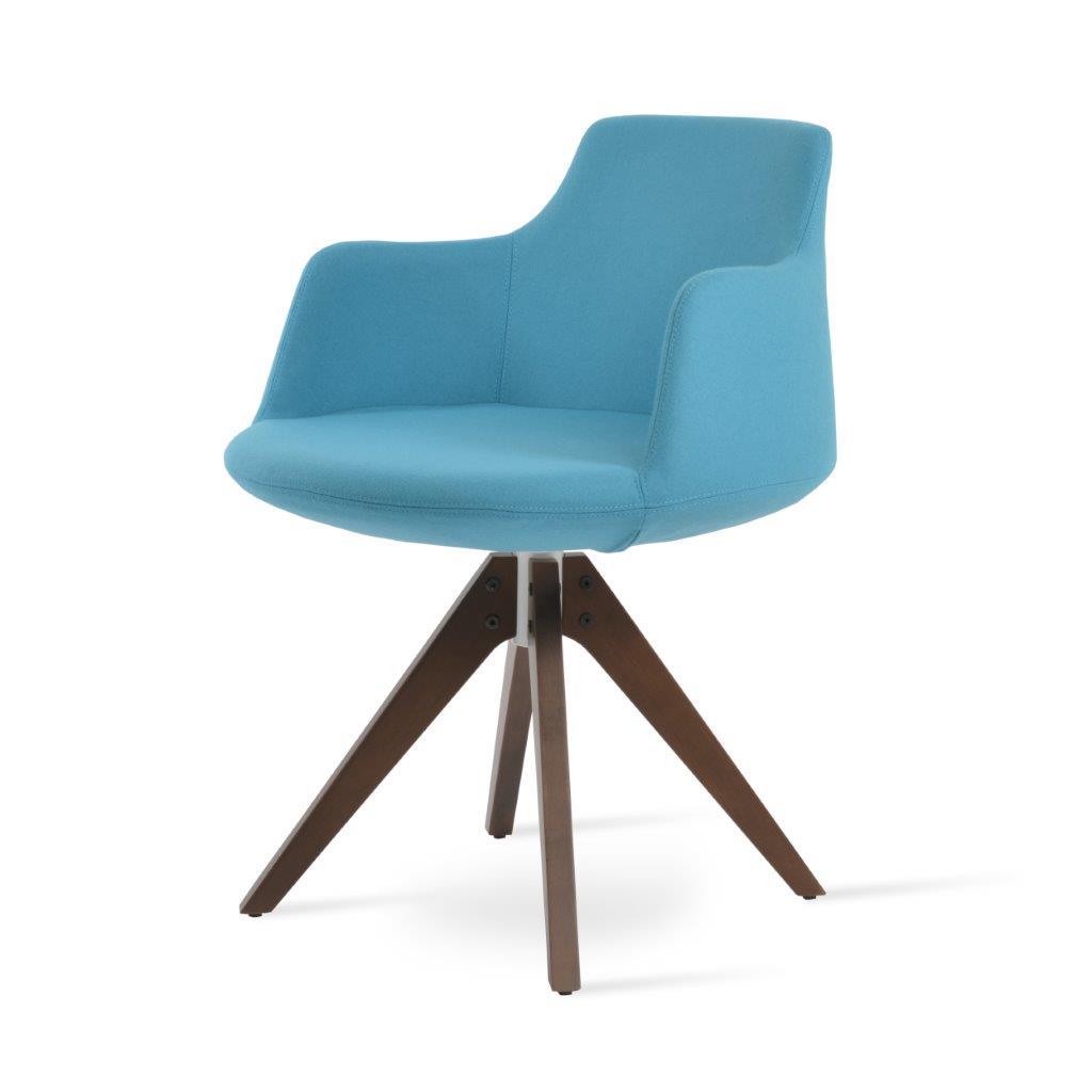 Dervish Pyramid Swivel Dining Chair