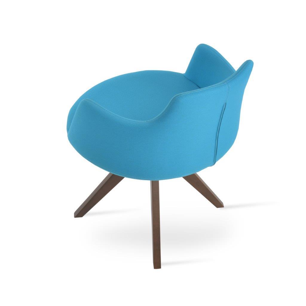 Dervish Pyramid Swivel Dining Chair