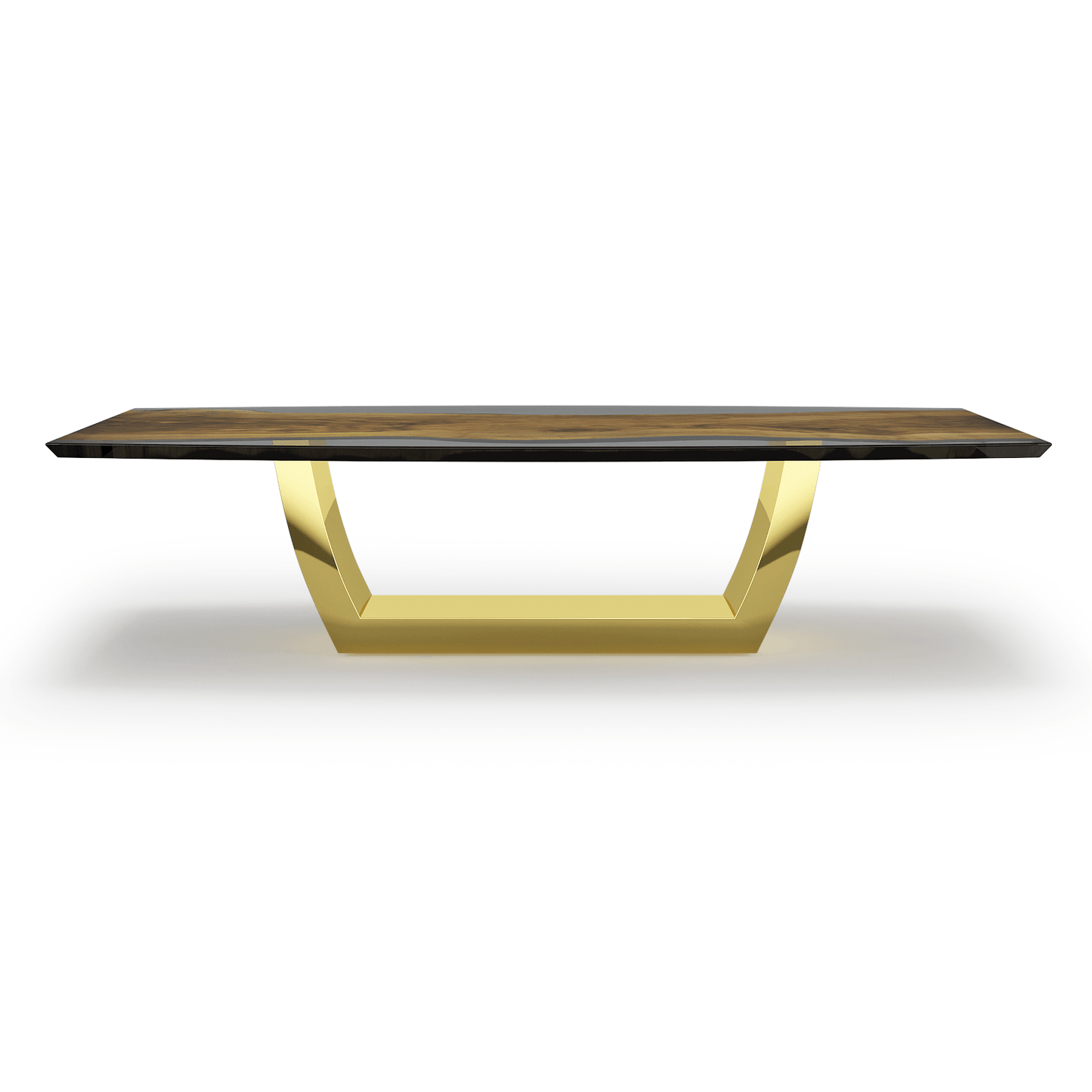 Evadne Walnut Wood Dining Table