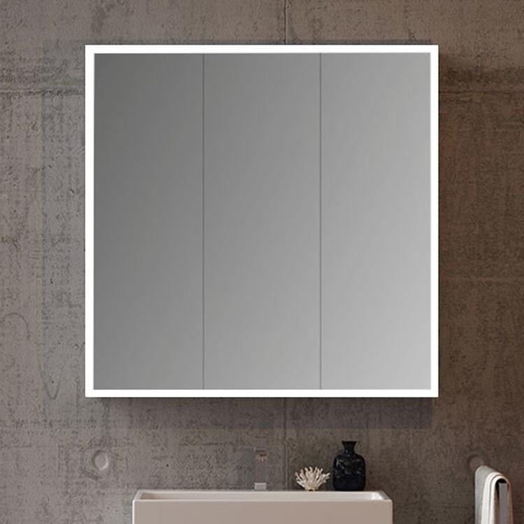 FLEURCO Halo Tri View Medicine Cabinet