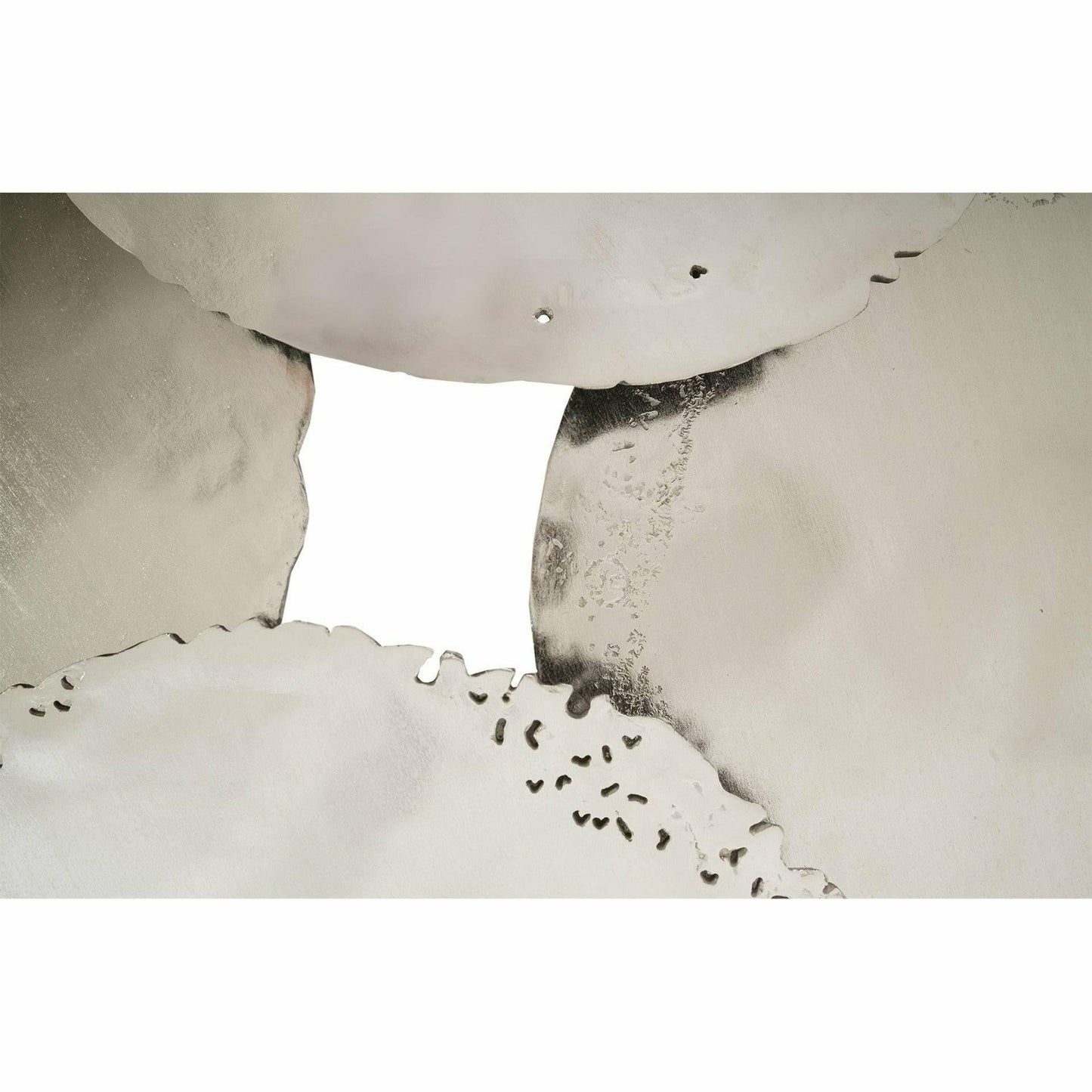 Galvanized Circle Wall Décor, Silver Leaf, Set of 4