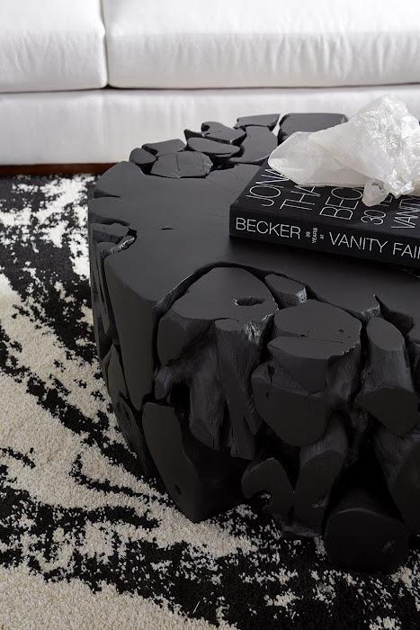 Teak Chunk Round Coffee Table