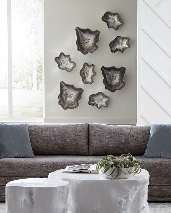 Log Coffee Table, Gel Coat White