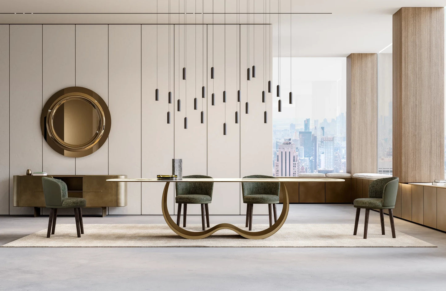 ALISEI CERAMIC TOP DINING TABLE