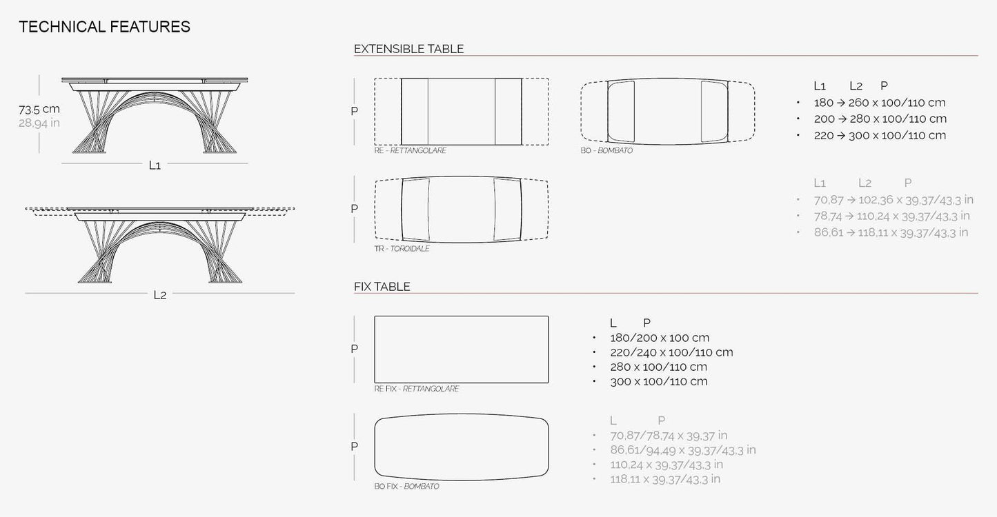 LATOUR Extenstion Dining Table