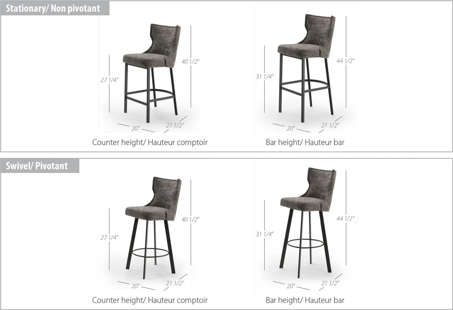 Luna Stationary Stool