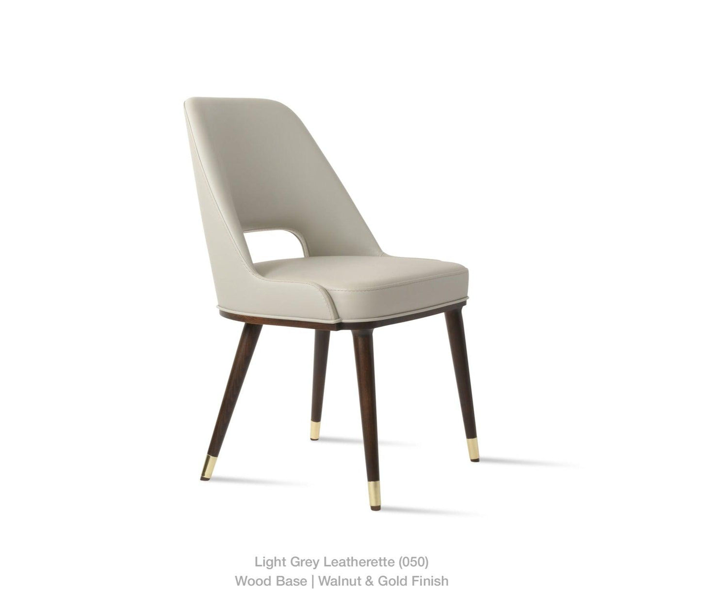 Marash Wood Metal Ring Dining Chair