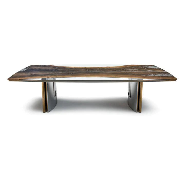 MELIADES WALNUT WOOD DINING TABLE