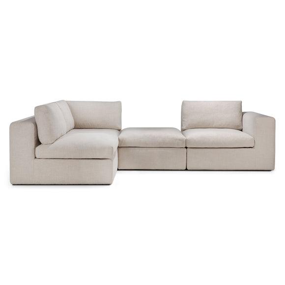 Mellow 4-Piece Open Back Sectional