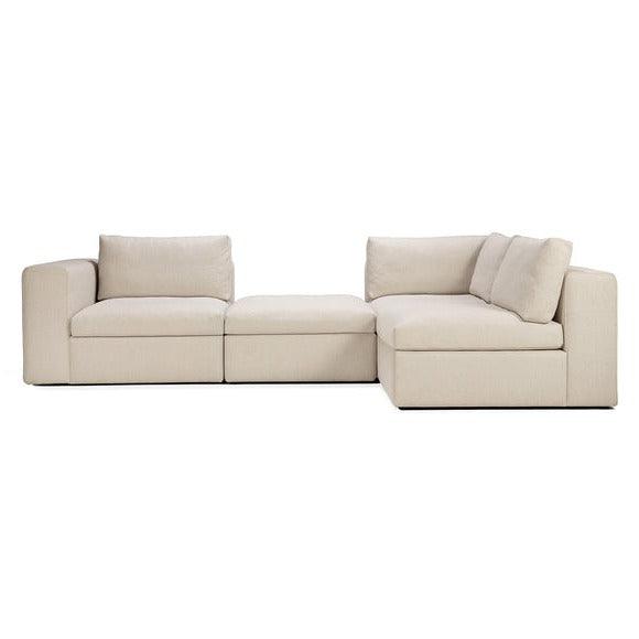 Mellow 4-Piece Open Back Sectional
