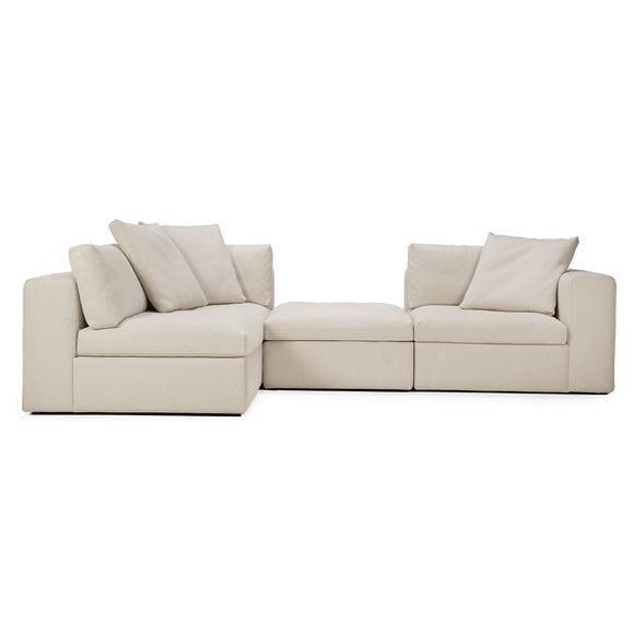 Mellow 4-Piece Open Back Sectional
