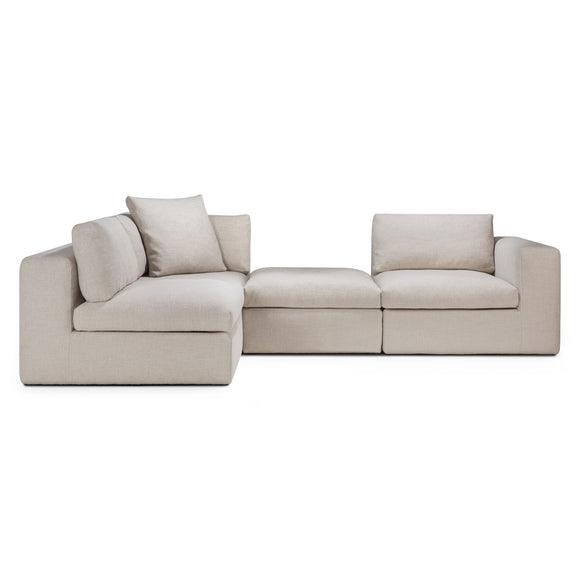 Mellow 4-Piece Open Back Sectional