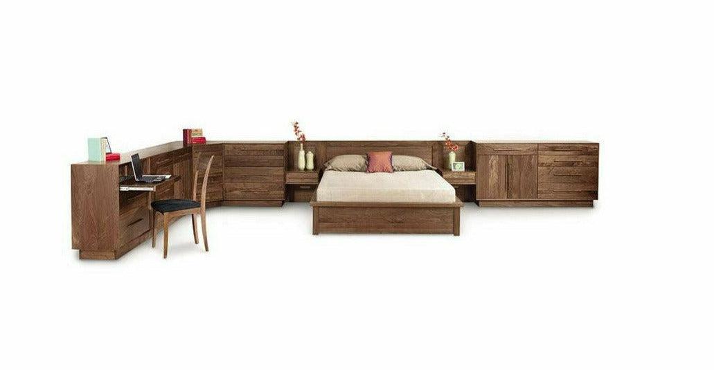 MODULUXE STORAGE BED WITH VENEER HEADBOARD