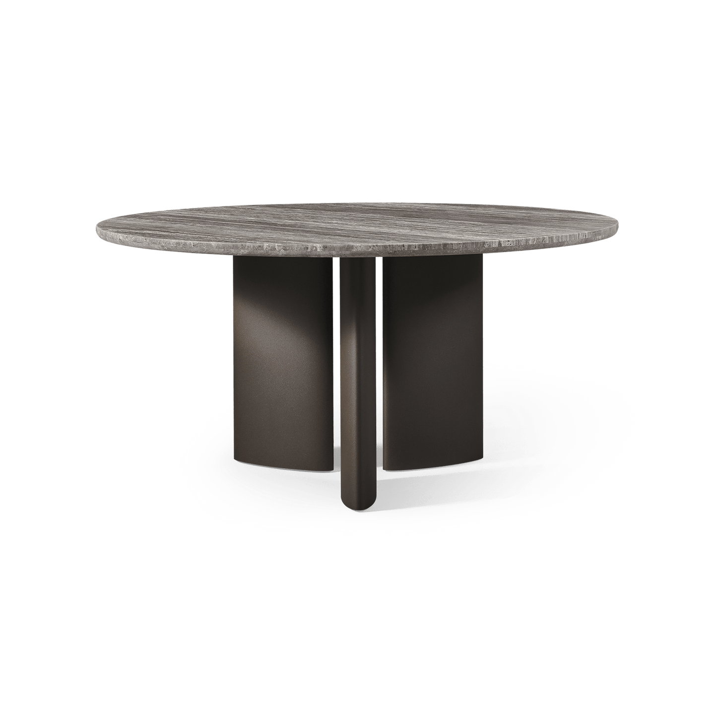 Newport Aluminum Round Dining Table 60