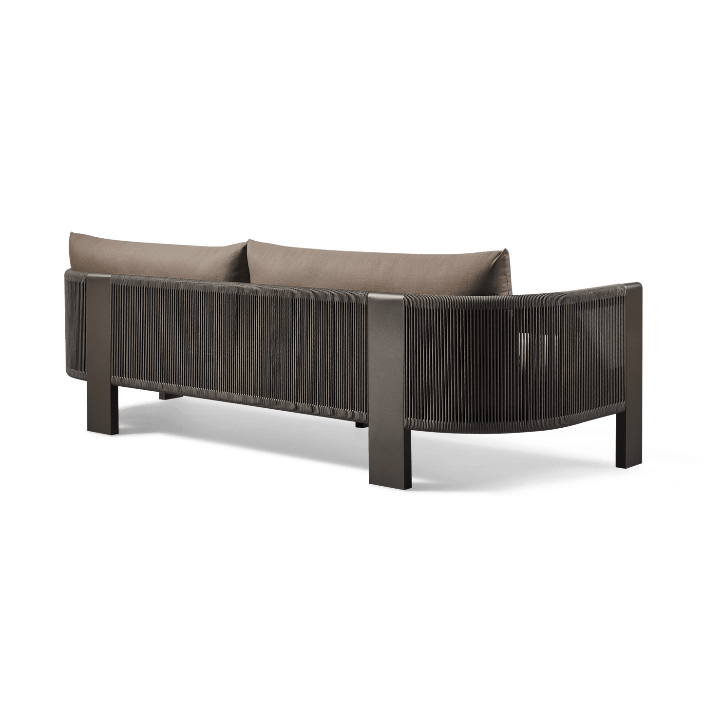 Divano in alluminio Palm Beach a 3 posti