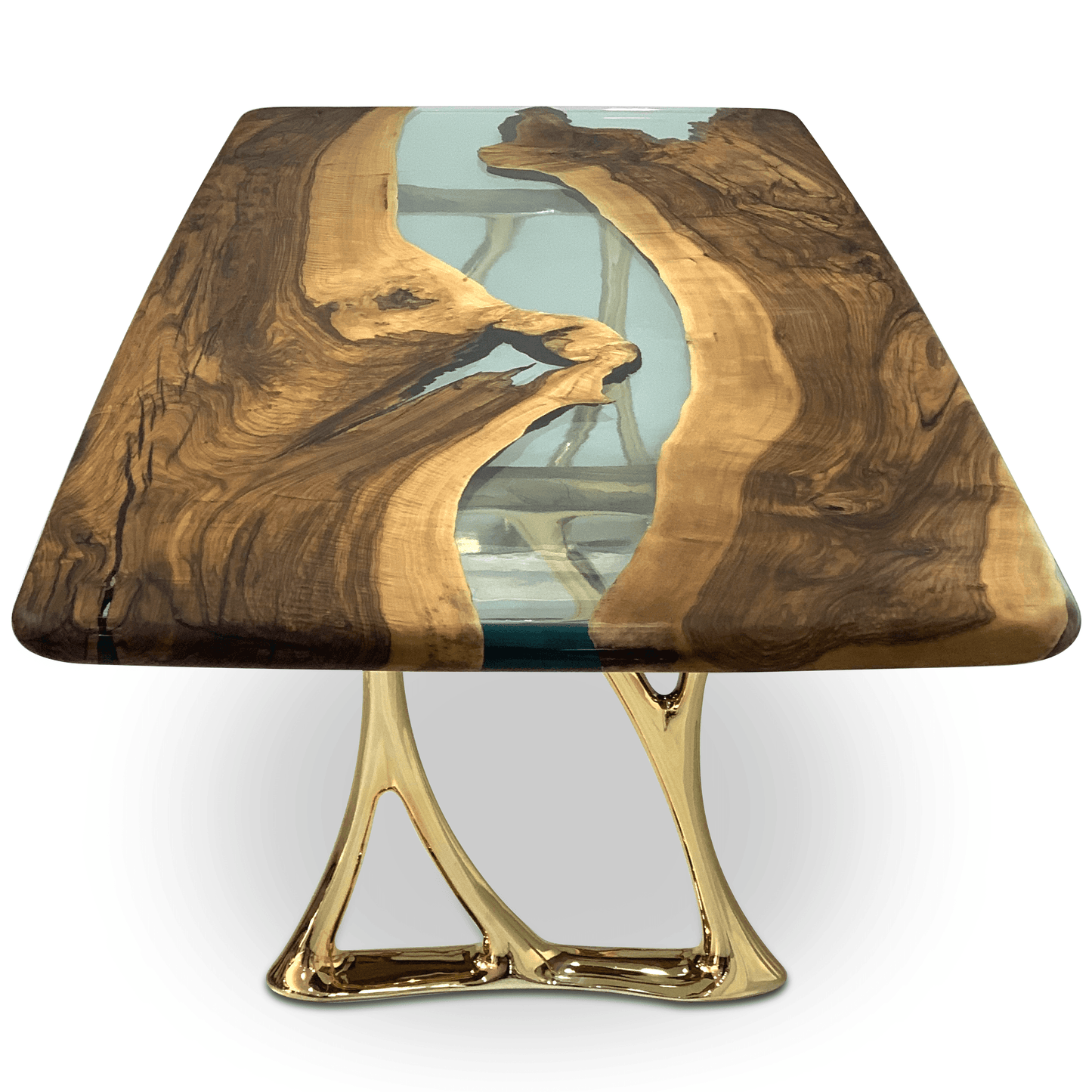 Pheraea Walnut Wood River Dining Table